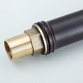 Vessel Single Handle One Hole in Oil-rubbed Bronze Bathroom Sink Tap