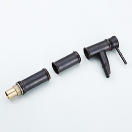 Vessel Single Handle One Hole in Oil-rubbed Bronze Bathroom Sink Tap