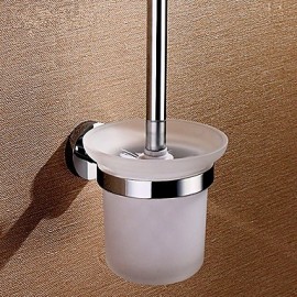 Toilet Brush Holder, 1pc Removable Contemporary Brass Toilet Brush Holder