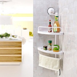 Bathroom Products, 1pc High Quality Contemporary Plastic Bathroom Shelf Wall Mounted