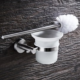 Toilet Brush Holder, 1 pc Modern Contemporary Stainless Steel Toilet Brushes & Holders Bathroom