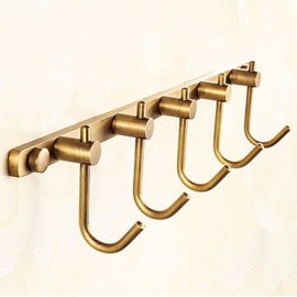 Robe Hooks, 1 pc Antique Brass Robe Hook Bathroom
