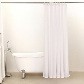 Shower Curtains Neoclassical Polyester Geometric Machine Made