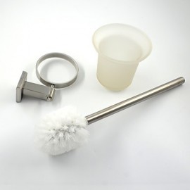 Toilet Brush Holder, 1 pc High Quality Stainless Steel Toilet Brush Holder Bathroom
