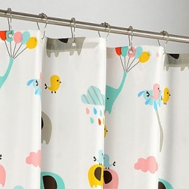 Shower Curtains Neoclassical Polyester Animal Machine Made