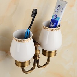 Soap Dishes, 1 pc Neoclassical Brass Toothbrush Holder Bathroom