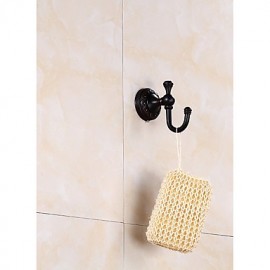 Robe Hooks, Dark carved peg copper European bathroom pendant