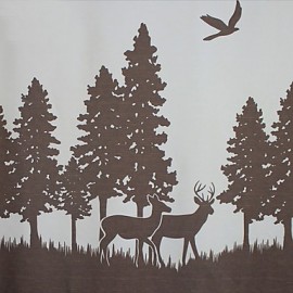 Shower Curtains Neoclassical Polyester Animal Machine Made