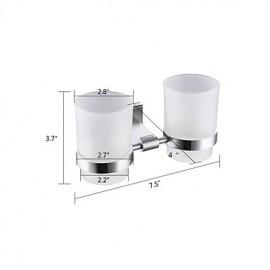 Toothbrush Holder, 1 pc Modern Contemporary Stainless Steel Toothbrush Holder Bathroom