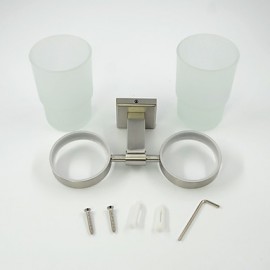 Toothbrush Holder, 1 pc Modern Contemporary Stainless Steel Toothbrush Holder Bathroom