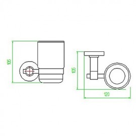 Towel Bars, 1pc Removable Contemporary Brass Toothbrush Holder