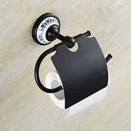 Toilet Paper Holders, 1pc High Quality Neoclassical Brass Toilet Paper Holder Wall Mounted