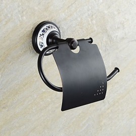 Toilet Paper Holders, 1pc High Quality Neoclassical Brass Toilet Paper Holder Wall Mounted