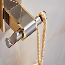 Towel Bars, 1pc High Quality Neoclassical Metal Robe Hook Wall Mounted