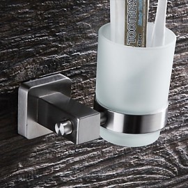Toothbrush Holder, 1 pc Modern Stainless Steel Toothbrush Holder Bathroom