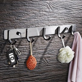 Robe Hooks, Modern Robe Hook Stainless Steel Solid Color Rectangle