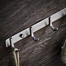 Robe Hooks, Modern Robe Hook Stainless Steel Solid Color Rectangle