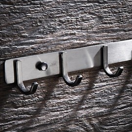 Robe Hooks, Modern Robe Hook Stainless Steel Solid Color Rectangle