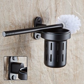 Toilet Brush Holder, 1 pc High Quality Aluminum Toilet Brush Holder Bathroom
