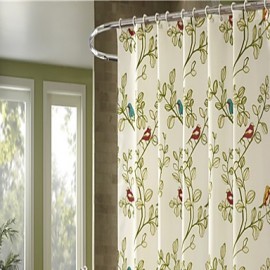 Shower Curtains Neoclassical Polyester Floral Botanical Machine Made