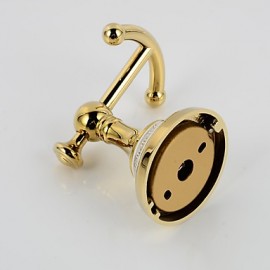 Robe Hooks, Hot Selling-Bathroom Accessories European Antique Copper Ceramic Robe Hook Clothes Hook Coat Hook Bathroom Products