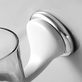 Toothbrush Holder, 1 pc Contemporary Brass Zinc Alloy Toothbrush Holder Bathroom