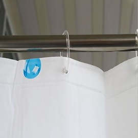 Shower Curtains Neoclassical PEVA Geometric Machine Made