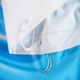 Shower Curtains Neoclassical PEVA Geometric Machine Made