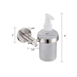 Soap Dishes, 1 pc High Quality Stainless Steel + A Grade ABS Soap Dispenser Bathroom