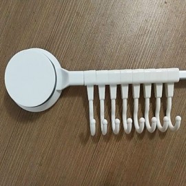 Robe Hooks, Modern Hooks plastic Non Skid Scroll Rectangle N A