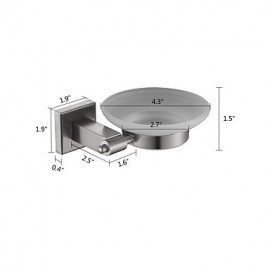 Soap Dishes, 1 pc High Quality Stainless Steel Soap Dishes & Holders Bathroom