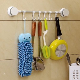 Robe Hooks, Modern Hooks plastic Non Skid Scroll Rectangle N A