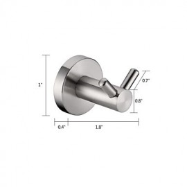 Towel Bars, 1 pc High Quality Stainless Steel Robe Hook Bathroom