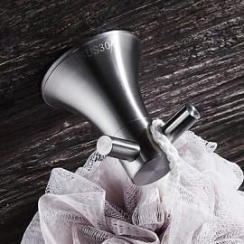 Robe Hooks, Modern Hooks Stainless steel Solid Color Round Shape