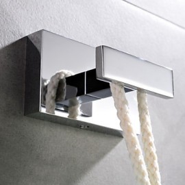 Robe Hooks, 1 pc Contemporary Brass Robe Hook Bathroom