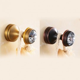 Robe Hooks, Archaistic Modern Contemporary Coat Hooks Bronze Square