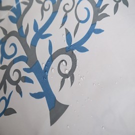 Shower Curtains, 1pc Shower Curtains Modern Polyester Bathroom