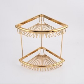 Towel Bars, 1pc High Quality Contemporary Brass Bathroom Shelf