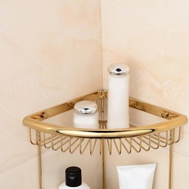Towel Bars, 1pc High Quality Contemporary Brass Bathroom Shelf
