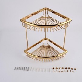 Towel Bars, 1pc High Quality Contemporary Brass Bathroom Shelf