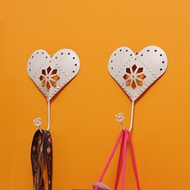 Robe Hooks, European Hooks Stainless steel Non Skid Hearts N A 60cm x 60cm