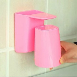 Bathroom Gadgets, 1pc ABS Boutique Plastic Wall Mount Toothbrush Holder Bath Organization