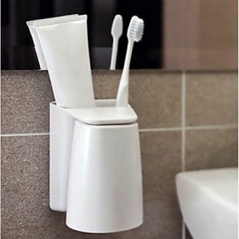 Bathroom Gadgets, 1pc ABS Boutique Plastic Wall Mount Toothbrush Holder Bath Organization