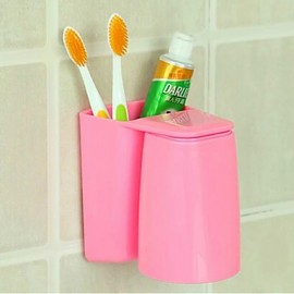 Bathroom Gadgets, 1pc ABS Boutique Plastic Wall Mount Toothbrush Holder Bath Organization