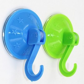 Robe Hooks, Sucker Hook Creative Vacuum Hang Hook Ihome-SH-A Wall Strength Plastic (Random Colours)