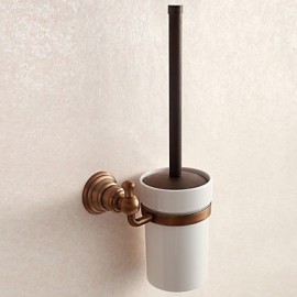 Toilet Brush Holder, 1 pc Antique Brass Toilet Brush Holder Bathroom
