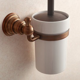 Toilet Brush Holder, 1 pc Antique Brass Toilet Brush Holder Bathroom
