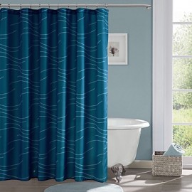 Shower Curtains Modern Polyester Stripe Machine Made