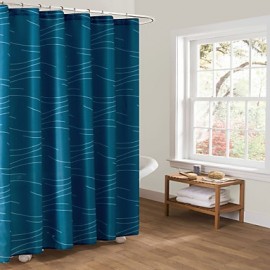 Shower Curtains Modern Polyester Stripe Machine Made