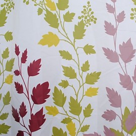 Shower Curtains Modern Polyester Floral Botanical Machine Made